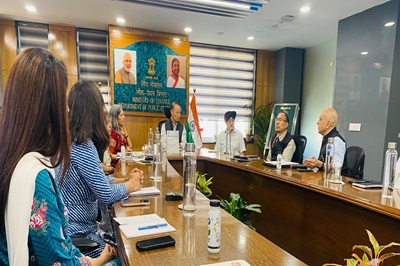 Launching of new bilingual NLMC Website by Secretary (DPE) on April 30, 2025
